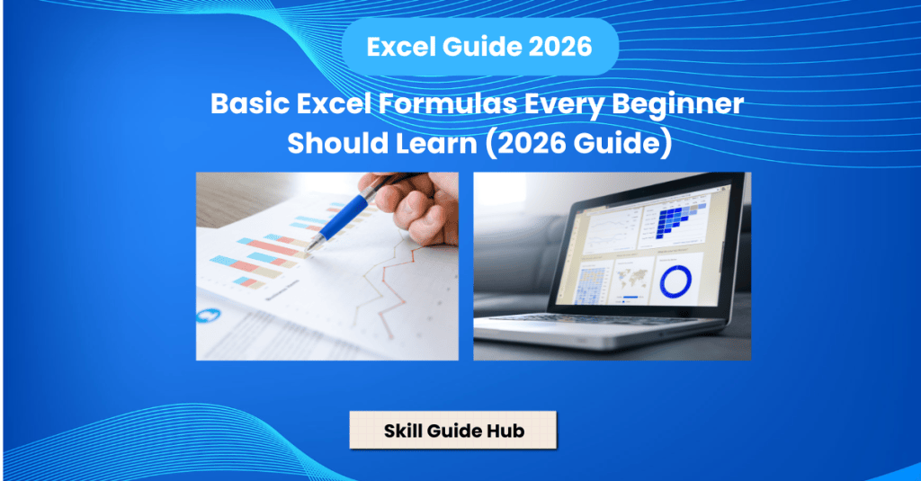 Excel formulas for beginners 2026 guide with SUM, IF and VLOOKUP functions